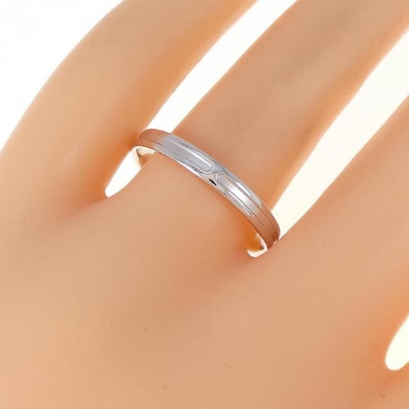 HERMES White Gold 18K Band Ring Size 8.75 (US) 59 (EU) 19 (JP) - Picture 4 of 4